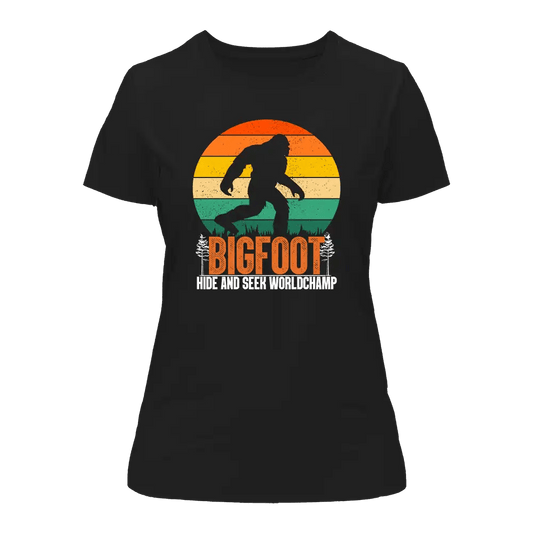 Bigfoot Hide And Seek T-Shirt for Women - Gibbs'N Sons