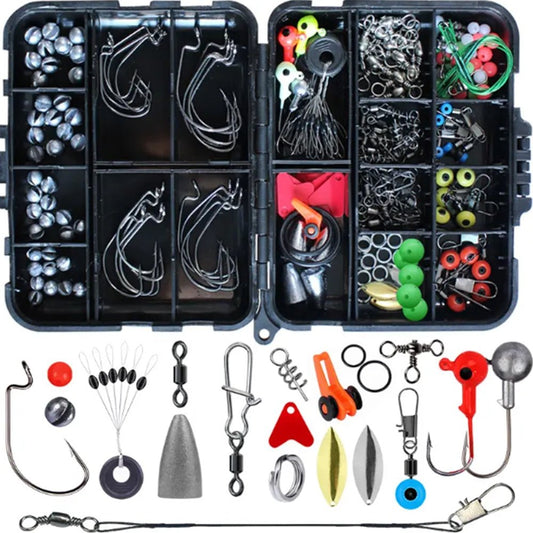 191pcs Fishhook Parts Lure Accessories Kit - Tackle Box - Gibbs'N Sons
