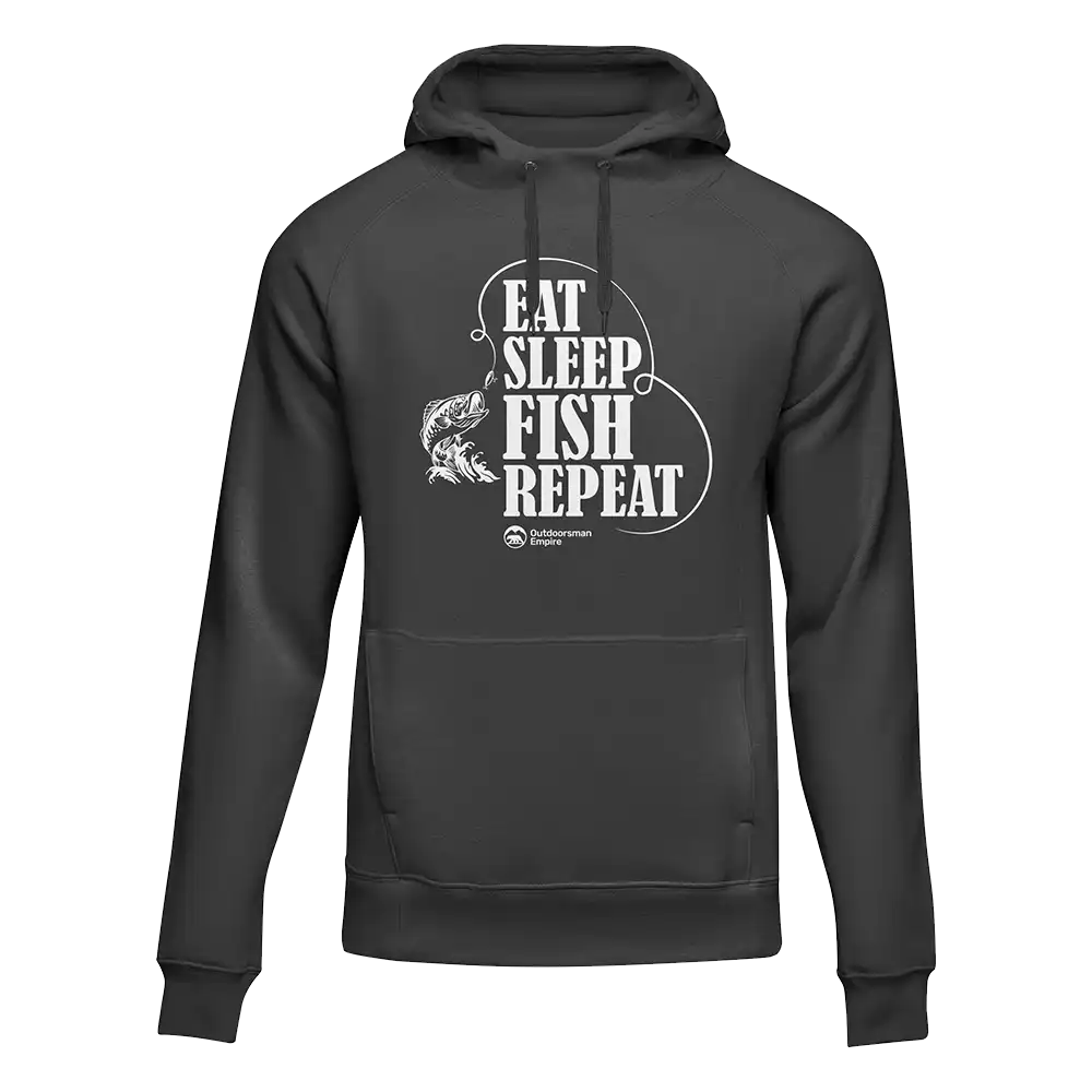Eat Sleep Fish Repeat Pullover Hoodie