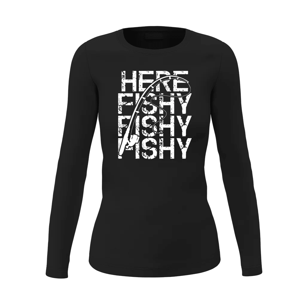 Here Fishy Fishy Women Long Sleeve Shirt - Gibbs'N Sons