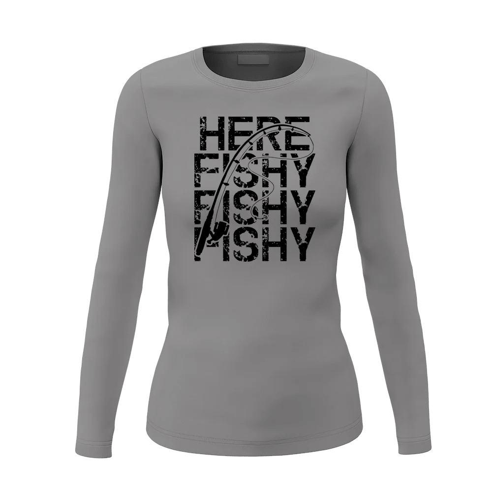 Here Fishy Fishy Women Long Sleeve Shirt - Gibbs'N Sons