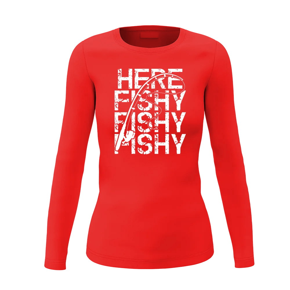 Here Fishy Fishy Women Long Sleeve Shirt - Gibbs'N Sons