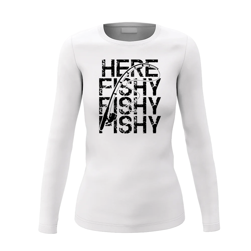 Here Fishy Fishy Women Long Sleeve Shirt - Gibbs'N Sons